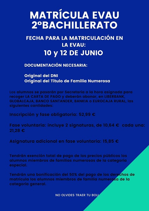 2020.MATRICULACIÓN EVAU1