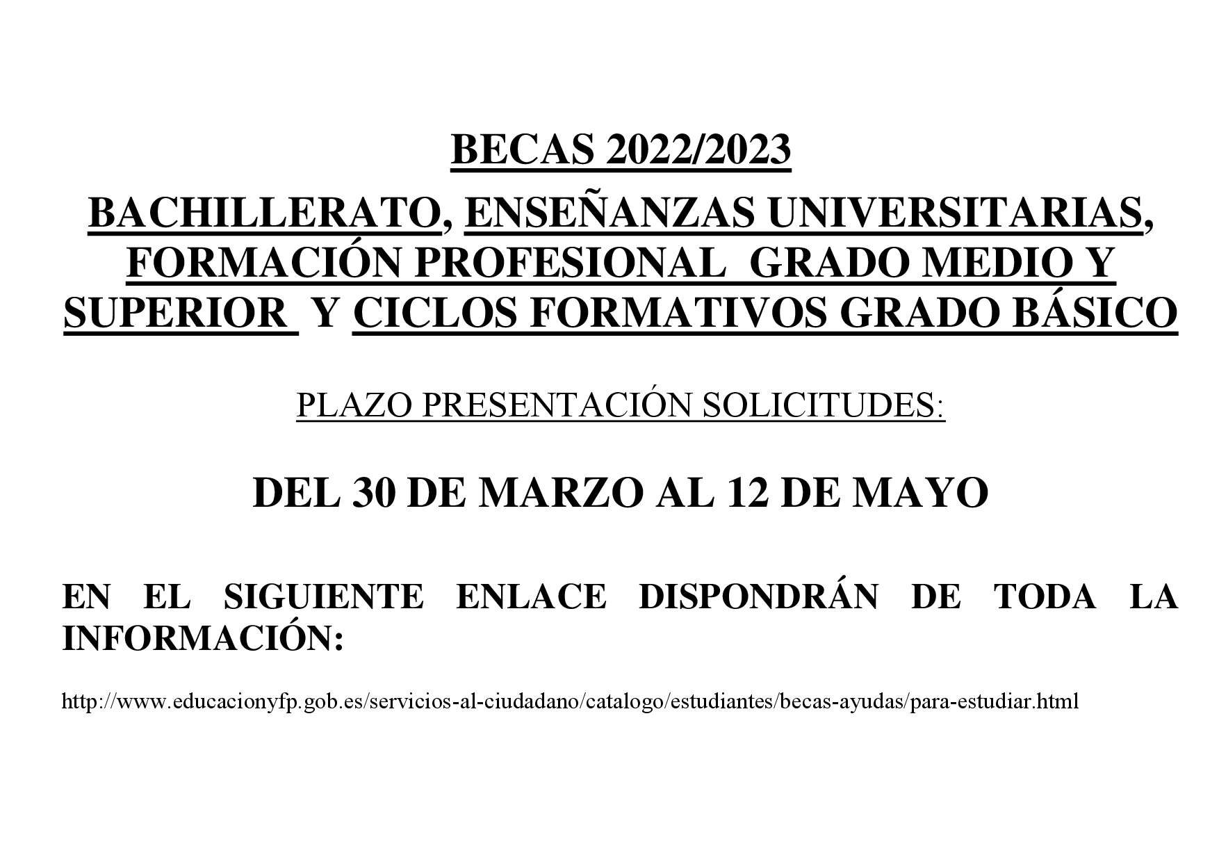cartel becas 22 23